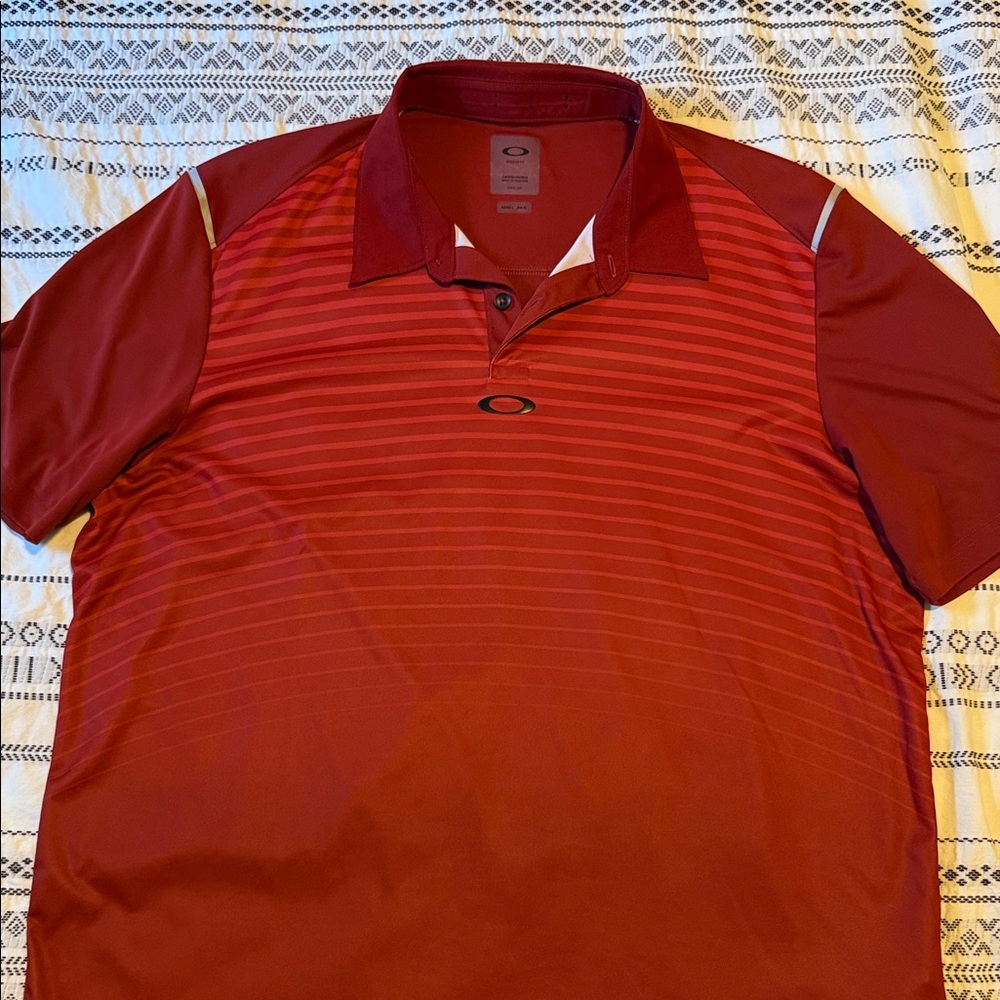 Oakley Men's Burgundy Polo Shirt
